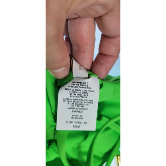 Becca by Rebecca Virtue Code Swimsuit Sz M Cut Out Color Green $148 NWT - Picture 8 of 9